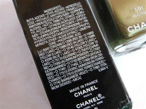 chanel nail polish ingredients|chanel's nail polish.